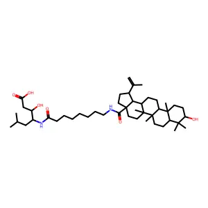 (3S,4S)-4-[8-[[(1R,3aS,5aR,5bR,7aR,9S,11aR,11bR,13aR,13bR)-9-hydroxy-5a,5b,8,8,11a-pentamethyl-1-prop-1-en-2-yl-1,2,3,4,5,6,7,7a,9,10,11,11b,12,13,13a,13b-hexadecahydrocyclopenta[a]chrysene-3a-carbony structure