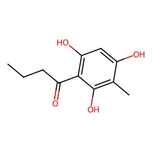 1-(2,4,6-trihydroxy-3-methylphenyl)butan-1-one structure