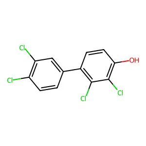 (1,1'-Biphenyl)-4-ol, 2,3,3',4'-tetrachloro- structure