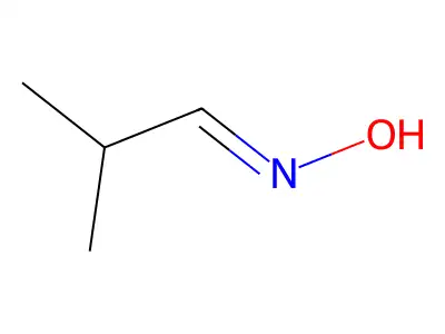 Isobutyraldehyde oxime structure