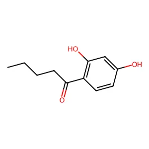 1-(2,4-dihydroxyphenyl)pentan-1-one structure