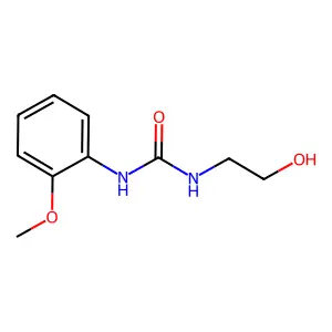 1-(2-hydroxyethyl)-3-(2-methoxyphenyl)urea structure