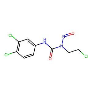 1-(2-chloroethyl)-3-(3,4-dichlorophenyl)-1-nitrosourea structure