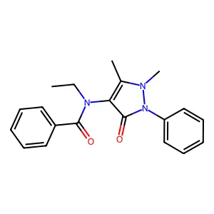 BENZAMIDE, N-ANTIPYRINYL-N-ETHYL- structure