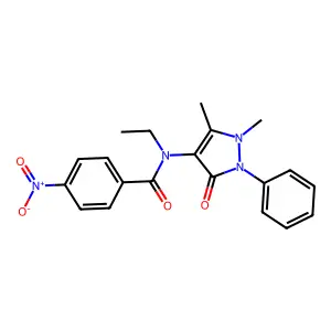 BENZAMIDE, N-ANTIPYRINYL-N-ETHYL-p-NITRO- structure