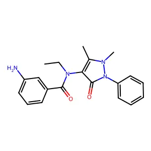BENZAMIDE, m-AMINO-N-ANTIPYRINYL-N-ETHYL- structure