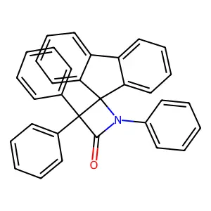 1,3,3-triphenylspiro[azetidine-4,9'-fluorene]-2-one structure