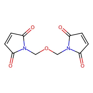 1-[(2,5-dioxopyrrol-1-yl)methoxymethyl]pyrrole-2,5-dione structure