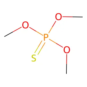 trimethoxy(sulfanylidene)-lambda5-phosphane structure