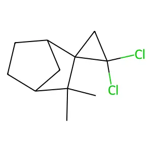 1',1'-dichloro-2,2-dimethylspiro[bicyclo[2.2.1]heptane-3,2'-cyclopropane] structure