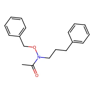 N-phenylmethoxy-N-(3-phenylpropyl)acetamide structure