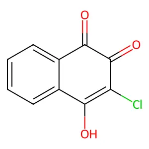 3-chloro-4-hydroxynaphthalene-1,2-dione structure