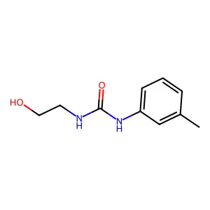 1-(2-hydroxyethyl)-3-(3-methylphenyl)urea structure