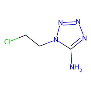 1-(2-chloroethyl)tetrazol-5-amine structure