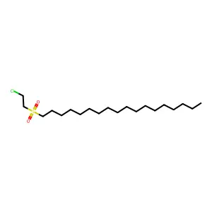 1-(2-chloroethylsulfonyl)octadecane structure