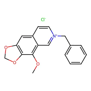 6-Benzyl-4-methoxy-1,3-dioxolo(4,5-g)isoquinolinium chloride structure
