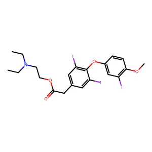 Compound C21H24I3NO4 structure