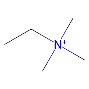 Ethyltrimethylammonium structure