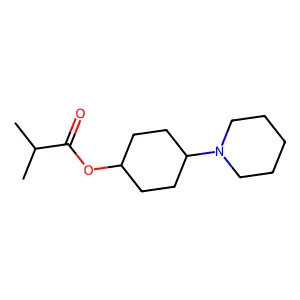 ISOBUTYRIC ACID, 4-PIPERIDINOCYCLOHEXYL ESTER structure