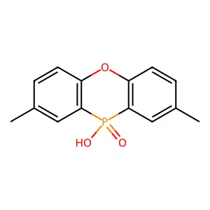10-hydroxy-2,8-dimethylphenoxaphosphinine 10-oxide structure