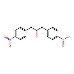 1,3-bis(4-nitrophenyl)acetone structure