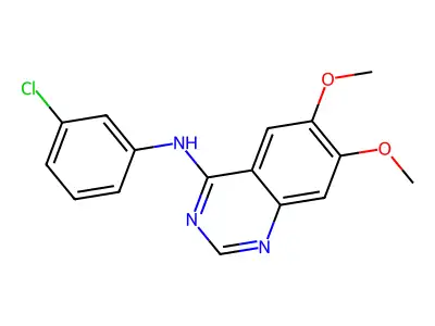 Tyrphostin AG 1478 structure