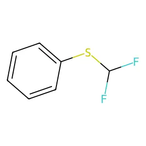 difluoromethylsulfanylbenzene structure
