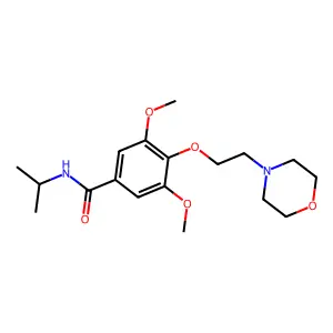 N-Isopropyl-3,5-dimethoxy-4-(2-morpholinoethoxy)benzamide structure