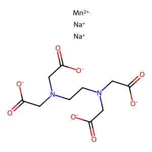 disodium2-[2-[bis(carboxylatomethyl)amino]ethyl-(carboxylatomethyl)amino]acetatemanganese(2+) structure