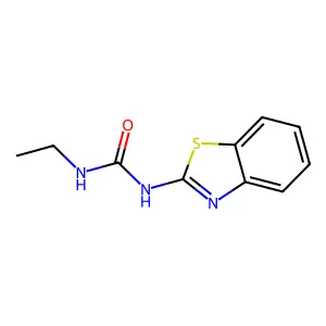 1-(1,3-benzothiazol-2-yl)-3-ethylurea structure