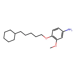 m-ANISIDINE, 4-((5-CYCLOHEXYLPENTYL)OXY)- structure