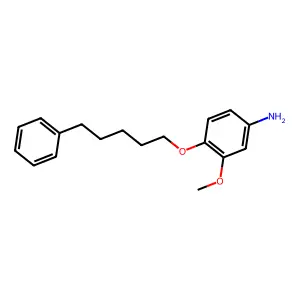 m-ANISIDINE, 4-((5-PHENYLPENTYL)OXY)- structure
