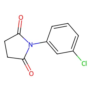 1-(3-chlorophenyl)pyrrolidine-2,5-dione structure