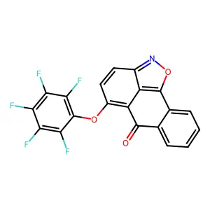 10-(2,3,4,5,6-pentafluorophenoxy)-15-oxa-14-azatetracyclo[7.6.1.02,7.013,16]hexadeca-1(16),2,4,6,9,11,13-heptaen-8-one structure