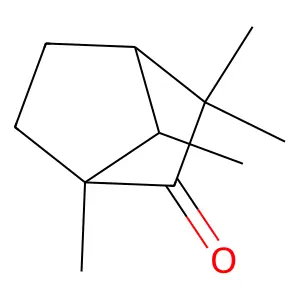 1,3,3,7-tetramethylbicyclo[2.2.1]heptan-2-one structure