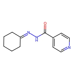 N'-cyclohexylideneisonicotinohydrazide structure