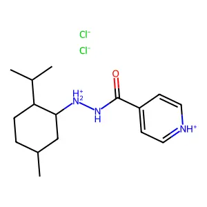 2-p-Menth-3-ylhydrazide of isonicotinic acid dihydrochloride structure
