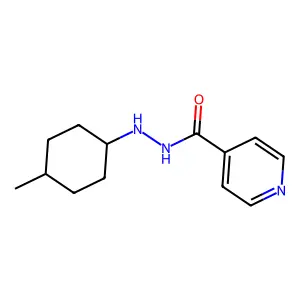 N'-(4-methylcyclohexyl)pyridine-4-carbohydrazide structure