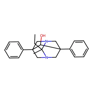 1,3-DIAZAADAMANTAN-6-OL, 5,7-DIPHENYL-2-ETHYL-2-METHYL- structure
