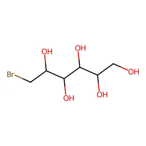 MANNITOL, 6-BROMO-6-DEOXY-, (D)- structure