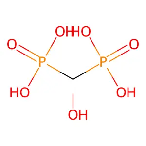 Hydroxymethanediphosphonic acid structure
