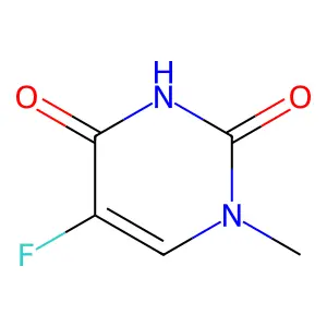 5-fluoro-1-methylpyrimidine-2,4-dione structure