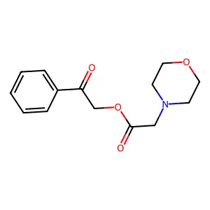 phenacyl 2-morpholin-4-ylacetate structure
