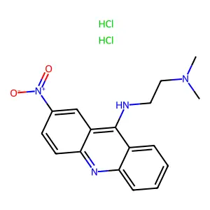 1,2-Ethanediamine, N,N-dimethyl-N'-(2-nitro-9-acridinyl)-, dihydrochloride structure