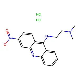 1,2-Ethanediamine, N,N-dimethyl-N'-(3-nitro-9-acridinyl)-, dihydrochloride structure