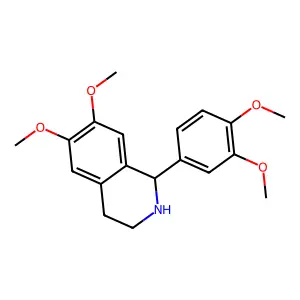 1-(3,4-dimethoxyphenyl)-6,7-dimethoxy-1,2,3,4-tetrahydroisoquinoline structure
