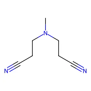 Propanenitrile, 3,3'-(methylimino)bis- structure