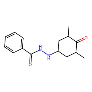 N'-(3,5-dimethyl-4-oxocyclohexyl)benzohydrazide structure
