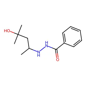 N'-(4-hydroxy-4-methylpentan-2-yl)benzohydrazide structure