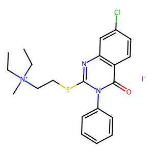 Compound C21H25ClIN3OS structure